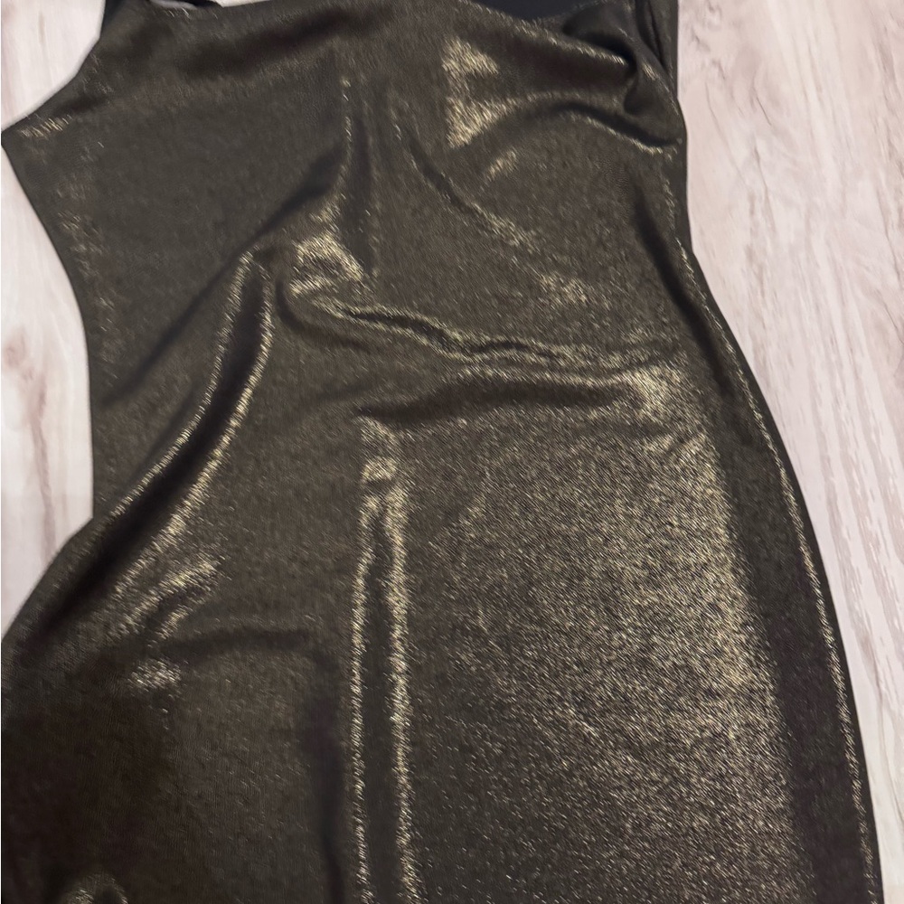 American Apparel bronze ponte Midi Dress - Picture 4 of 9